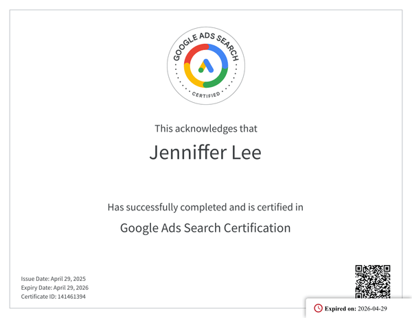 Google Ads Search Certification