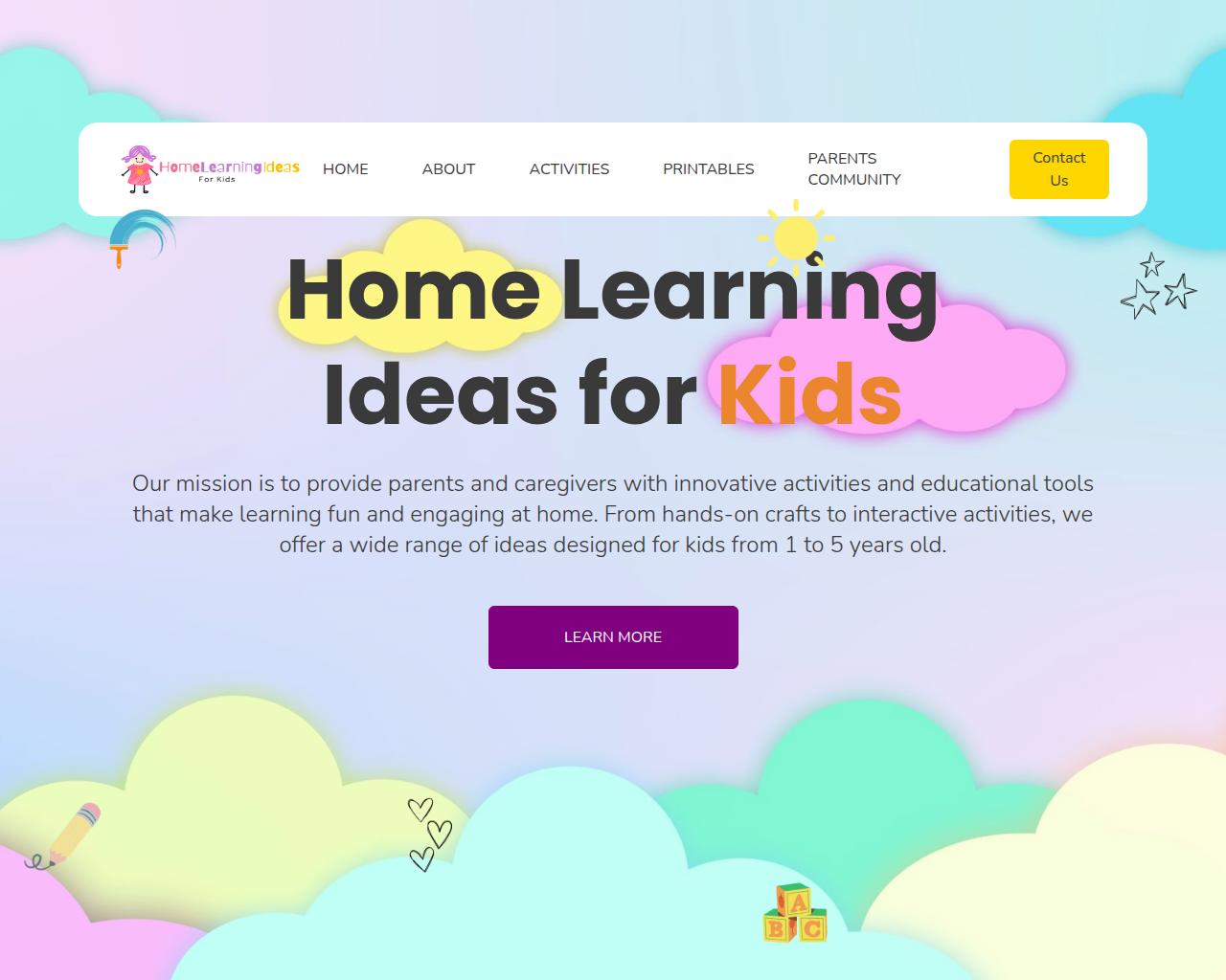 Home Learning Ideas